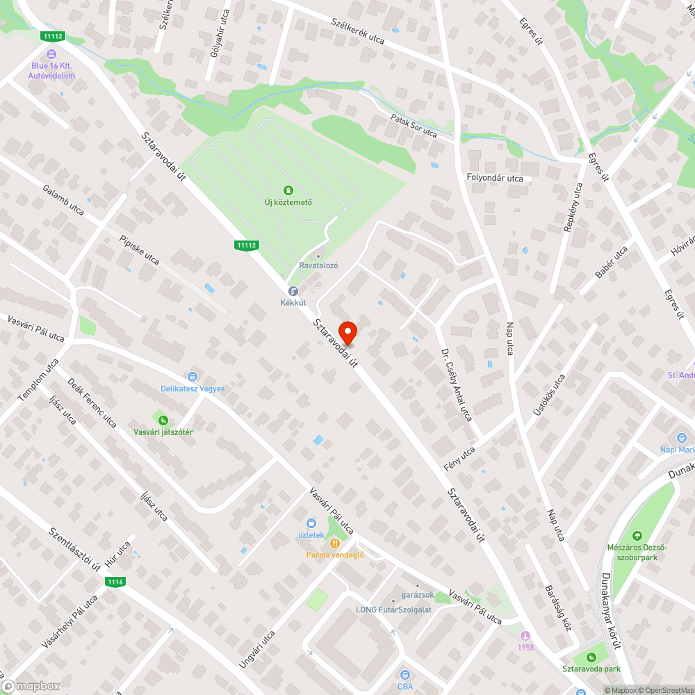 Kátyúk a járdán bejelentés helye