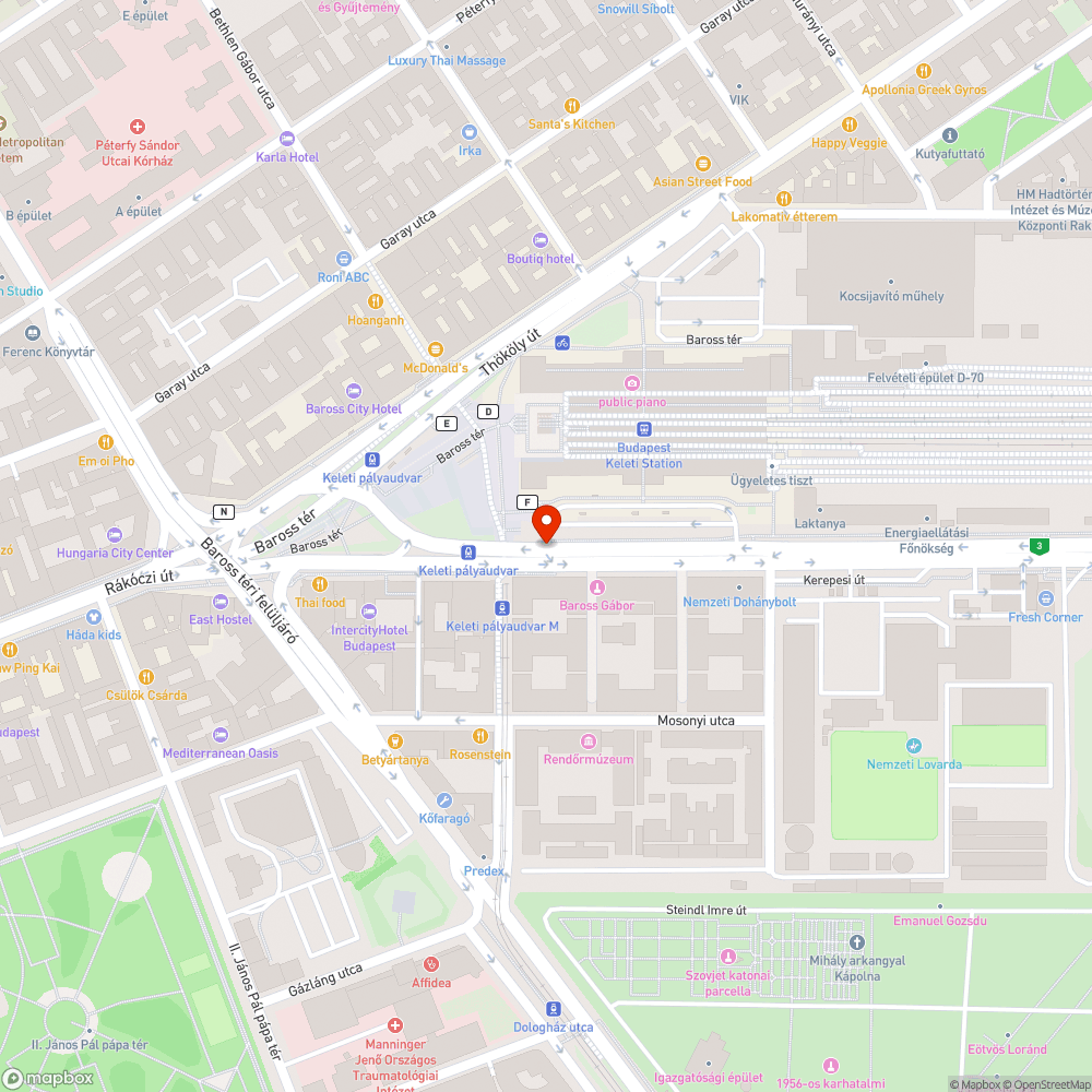 Eltört fényterelő bejelentés helye