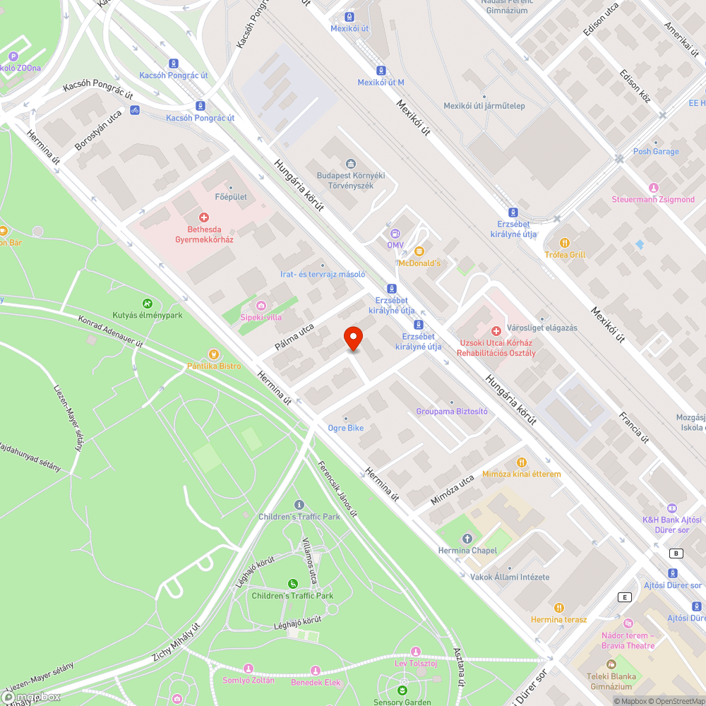 Kiszáradt fák bejelentés helye