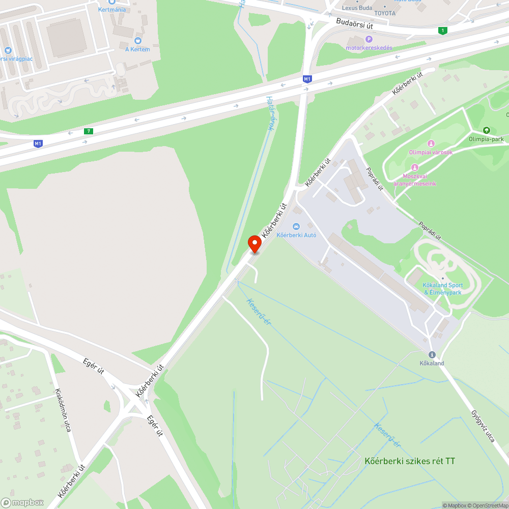 Kerékpár úton veszélyes élű csatornafedél bejelentés helye