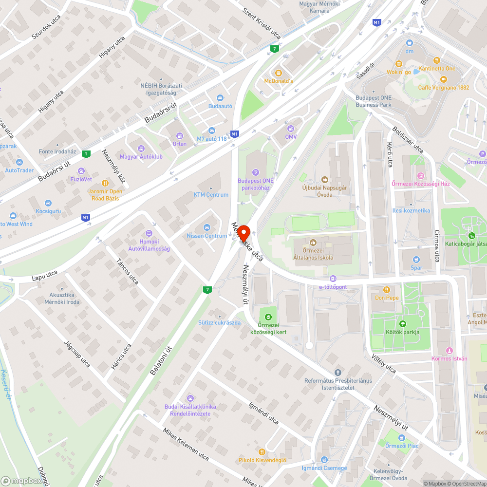 Kerékpárúton veszélyes és defektet okozó kitüremkedés bejelentés helye