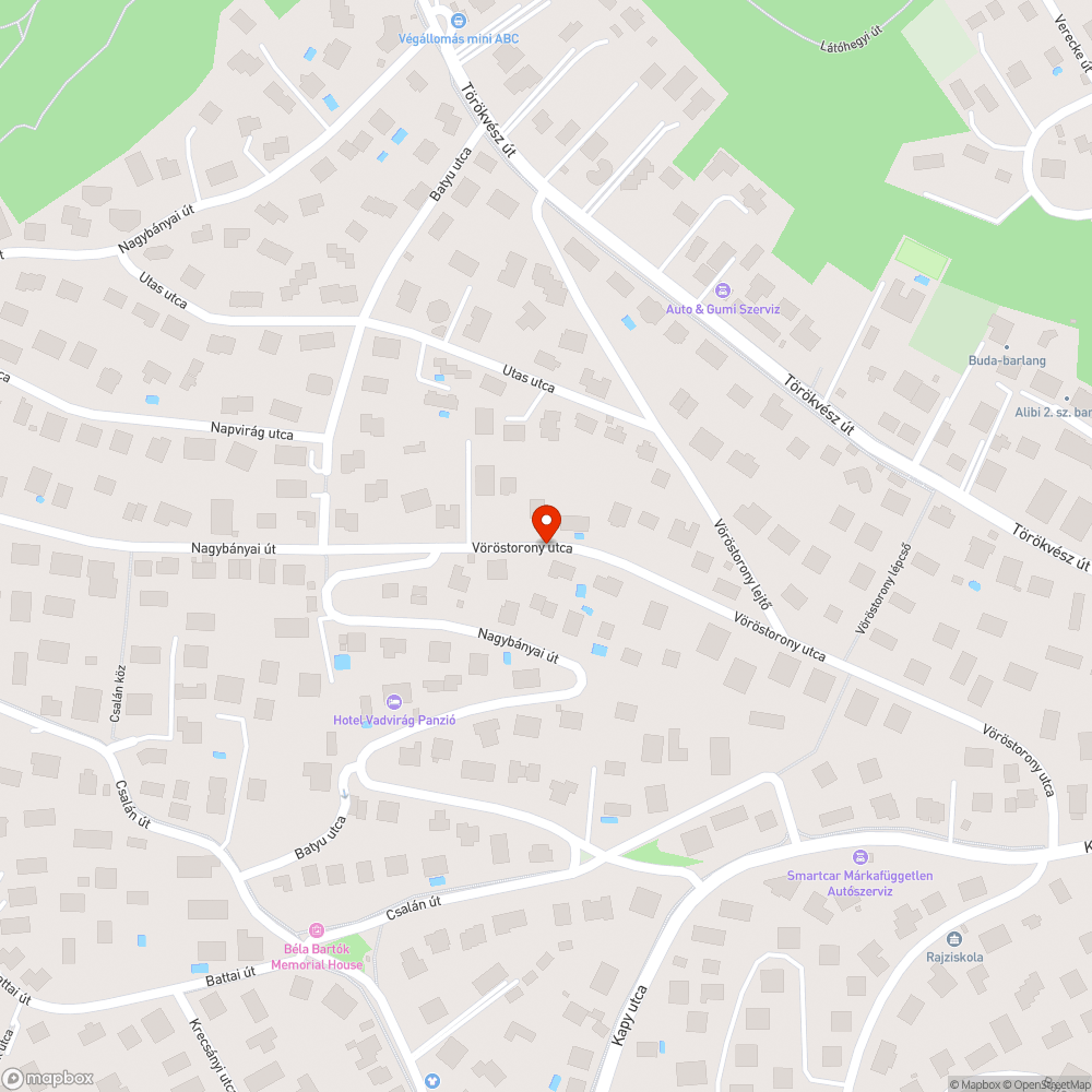 Elhagyott autó bejelentés helye