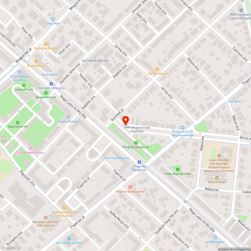 Zöldhulladék bejelentés helye