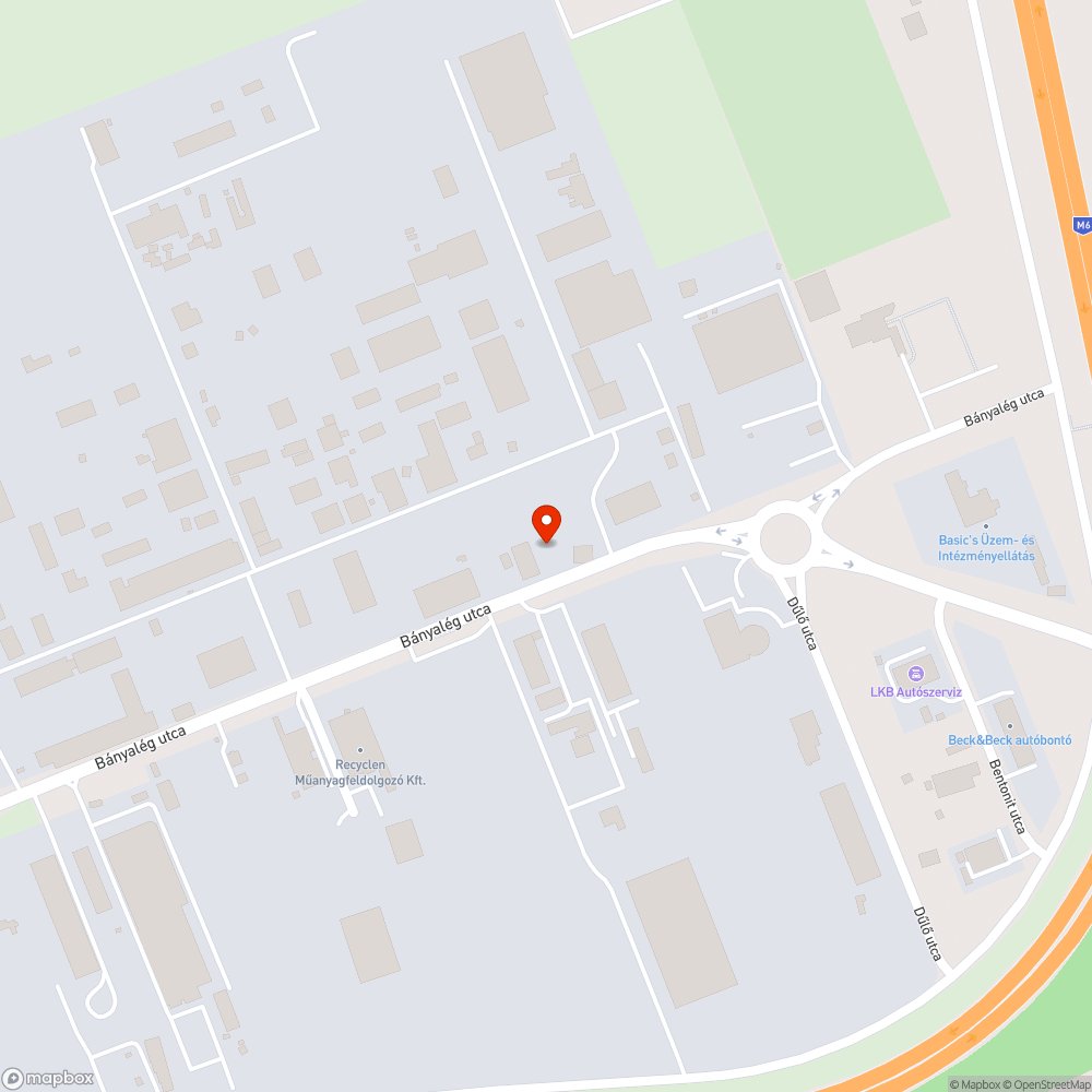 Veszélyes gödör bejelentés helye