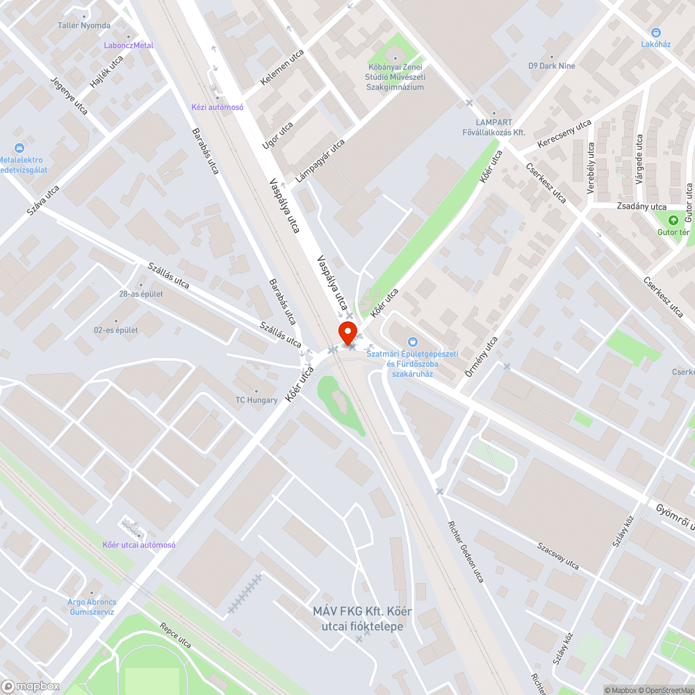 Egy otthagyott beton tákolmány bejelentés helye