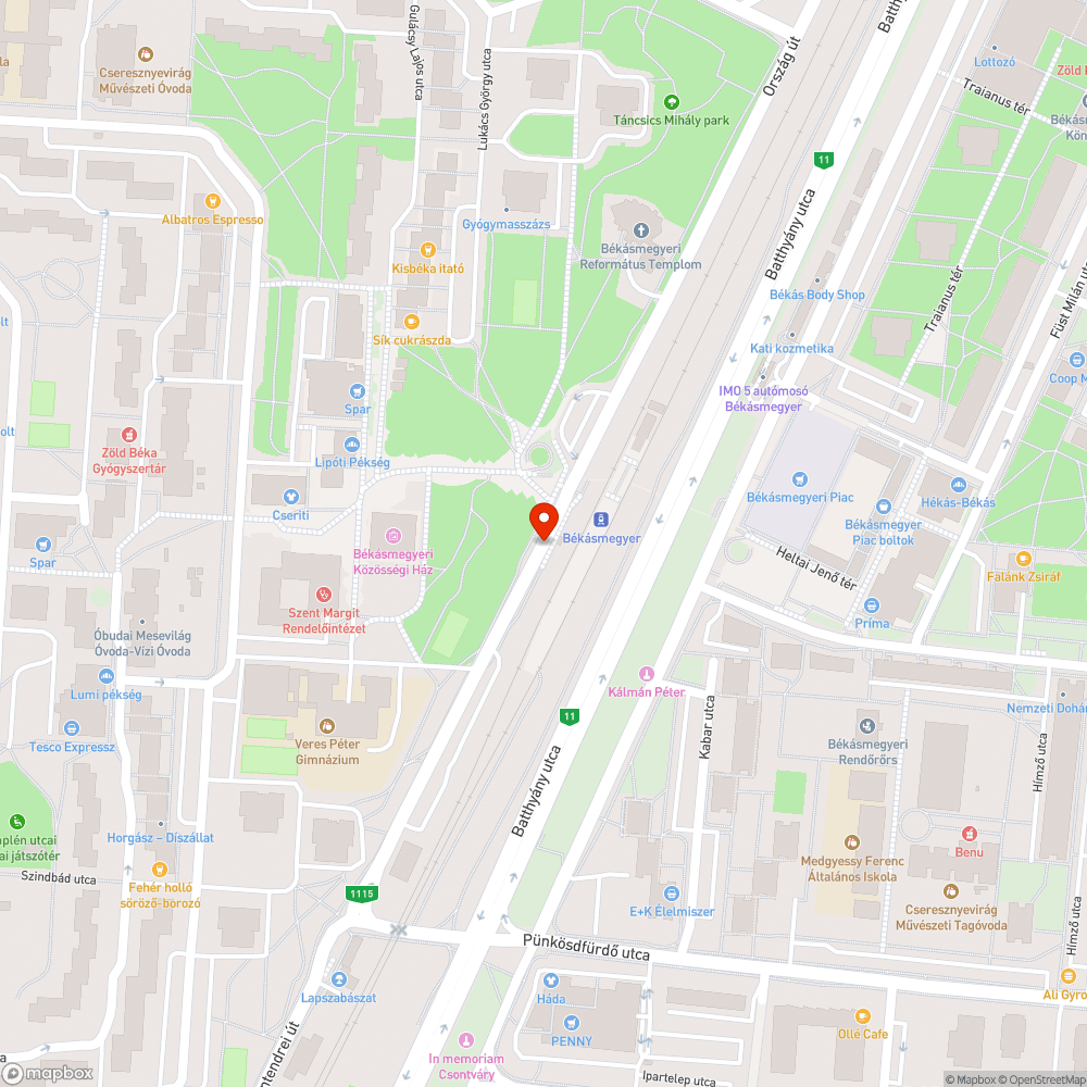 Kiégett lámpa bejelentés helye