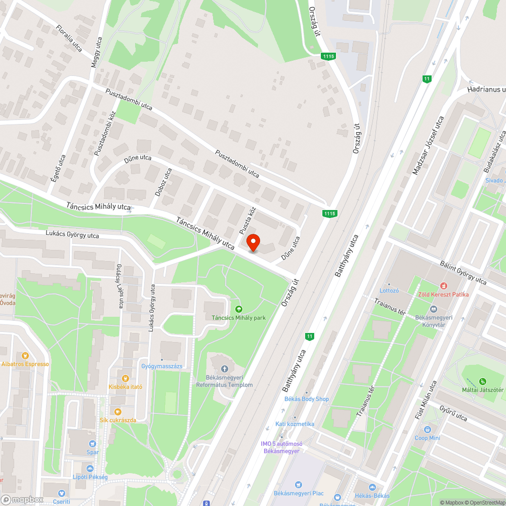 Újraaszfaltozás szükséges bejelentés helye