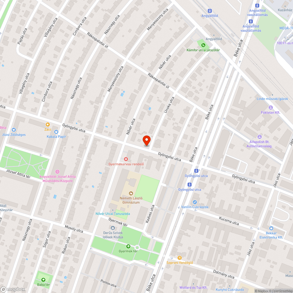 Kiszáradt facsemete bejelentés helye