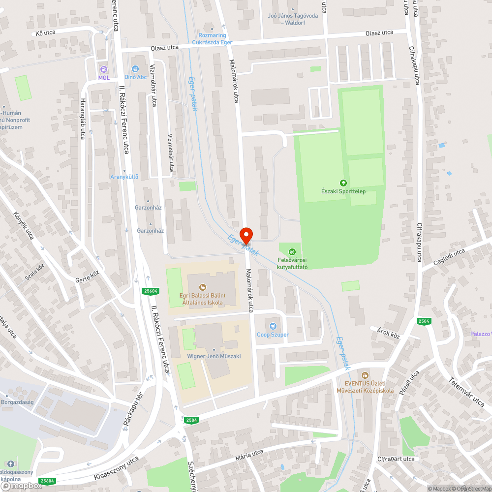 Re:Széchenyi úti, II.Rákóczi Ferenc Ferenc úti, Egri úti, Malomárok úti mindét oldali járda hibái bejelentés helye