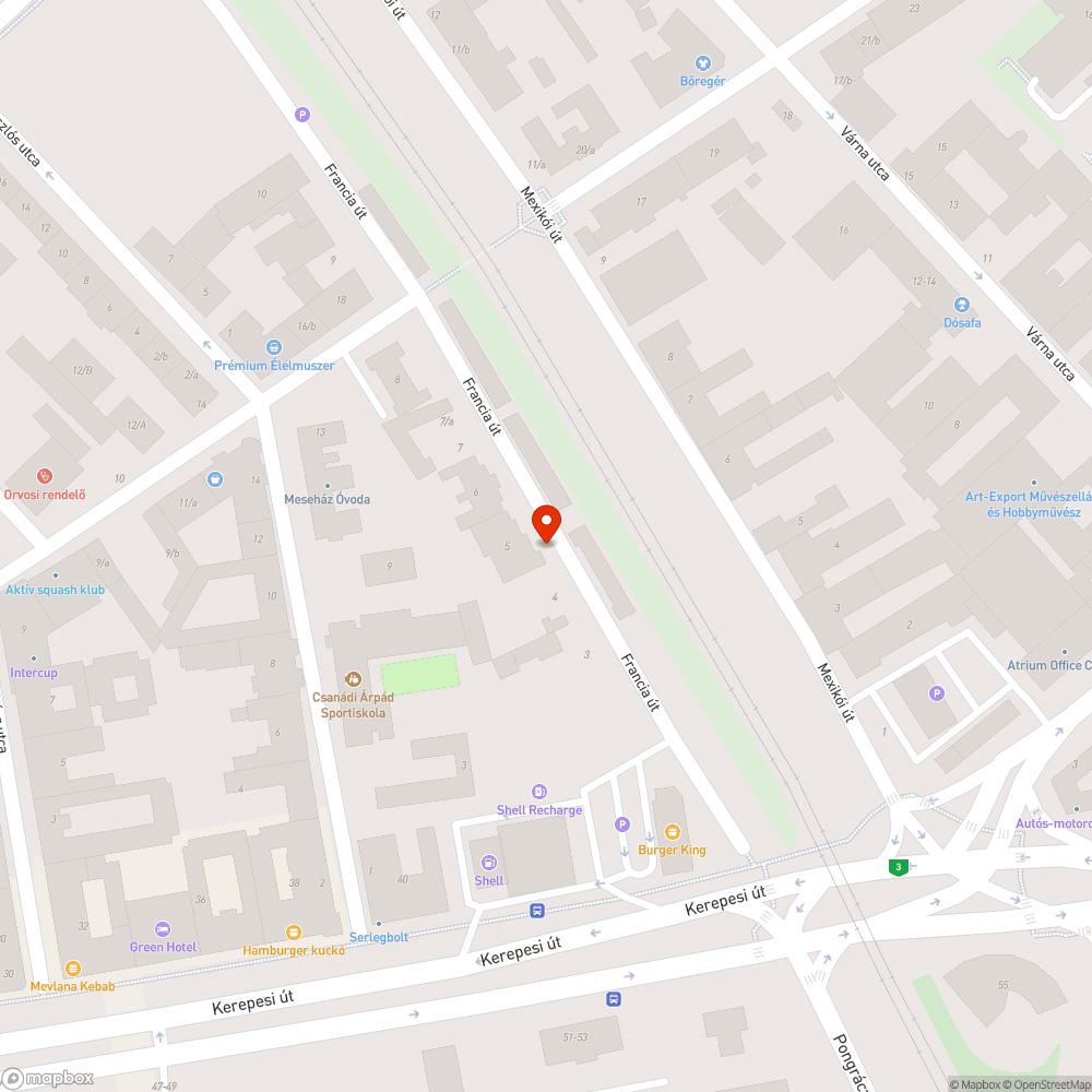 egyre növekvő és mélyülő kátyú pont nyomvonalban bejelentés helye