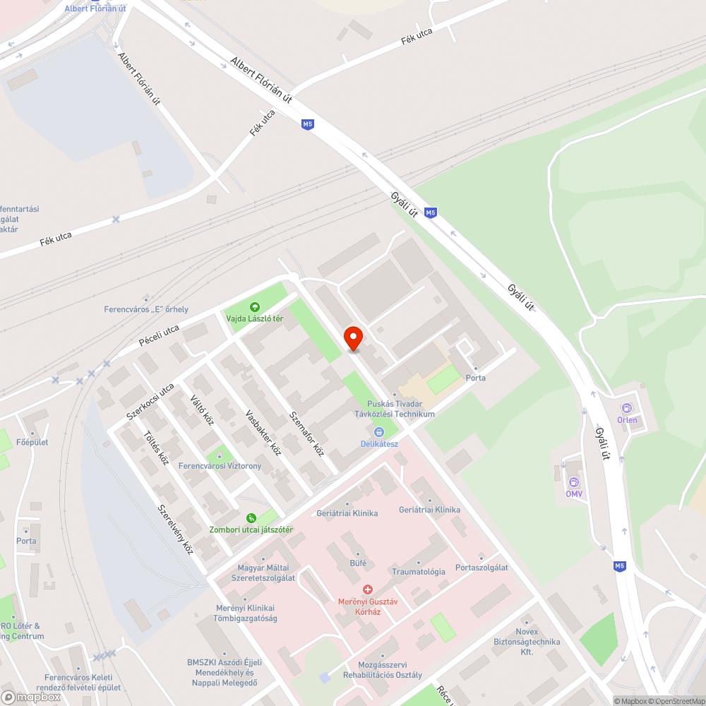 Pad lebontva bejelentés helye