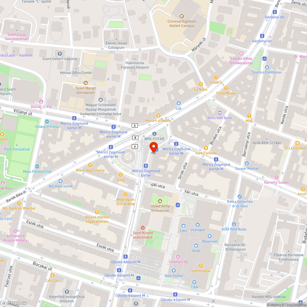 Lezárt WC bejelentés helye