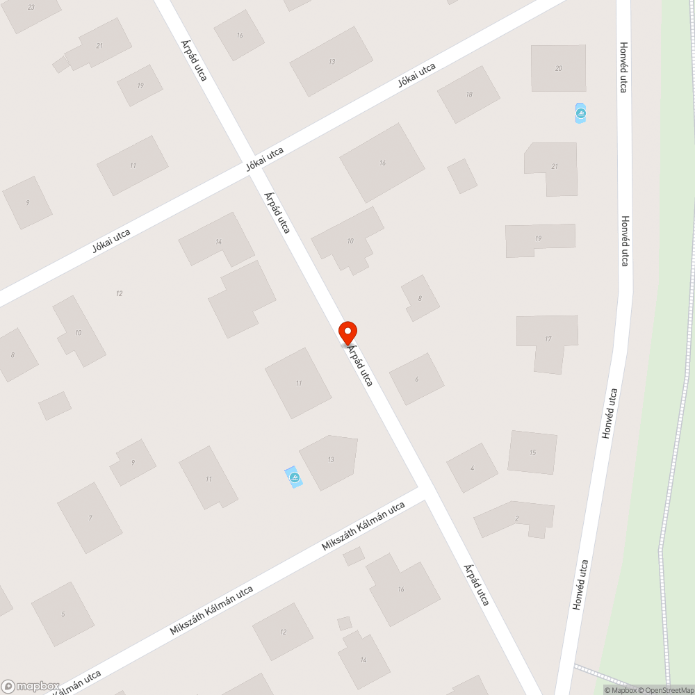 Kátyú bejelentés helye