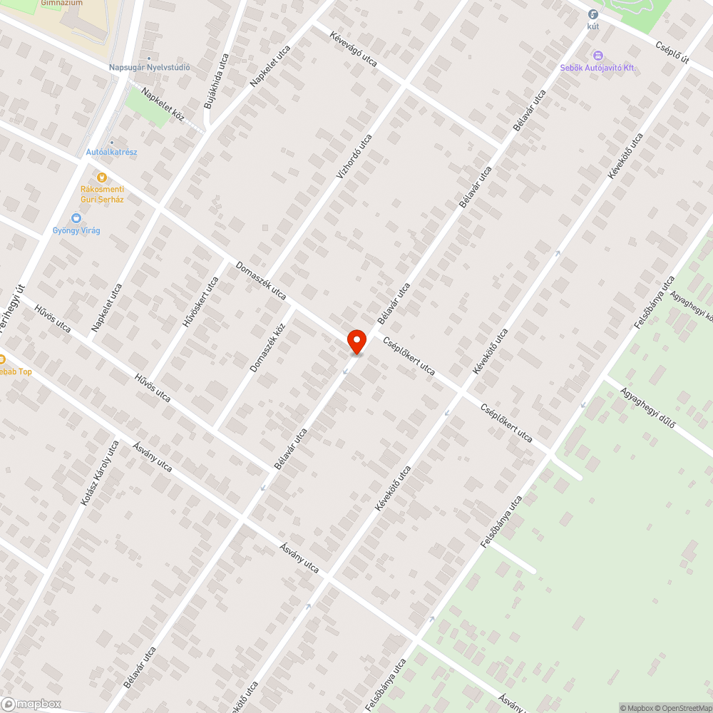 Kátyú kátyú hátán Rákoskeresztúron bejelentés helye