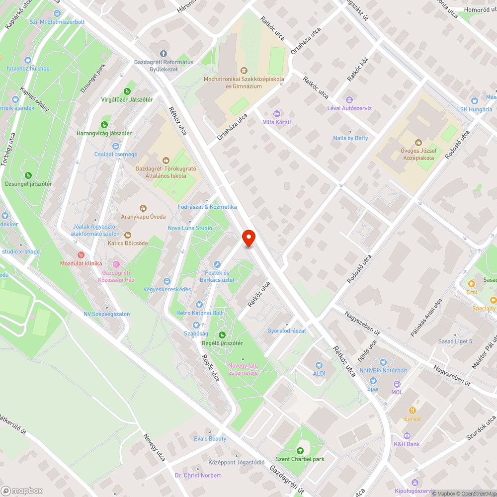 Gazdagréten elhagyott  kisteherautó bejelentés helye