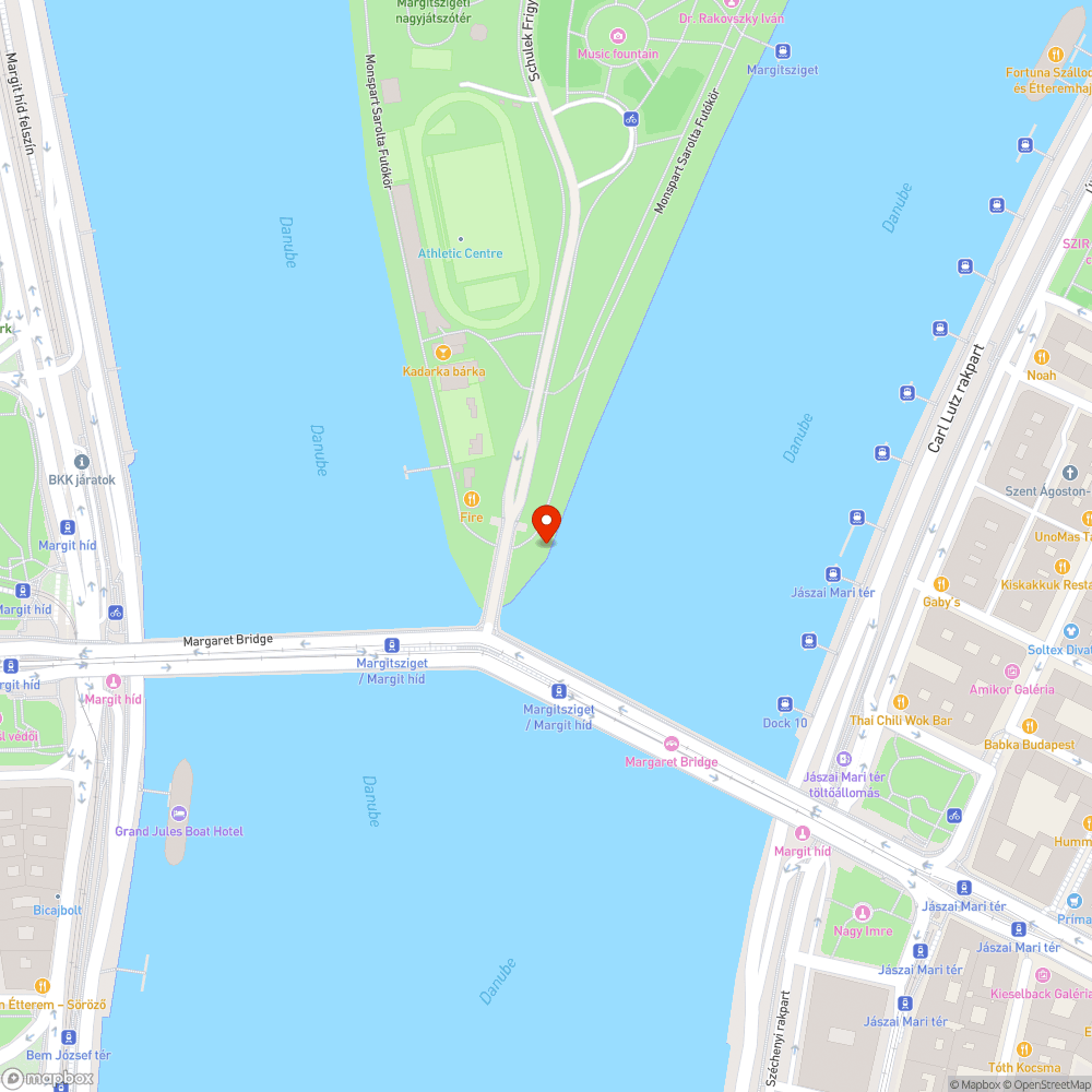 Hiányzó járda szakasz a margitszigeti futó pálya mellett bejelentés helye