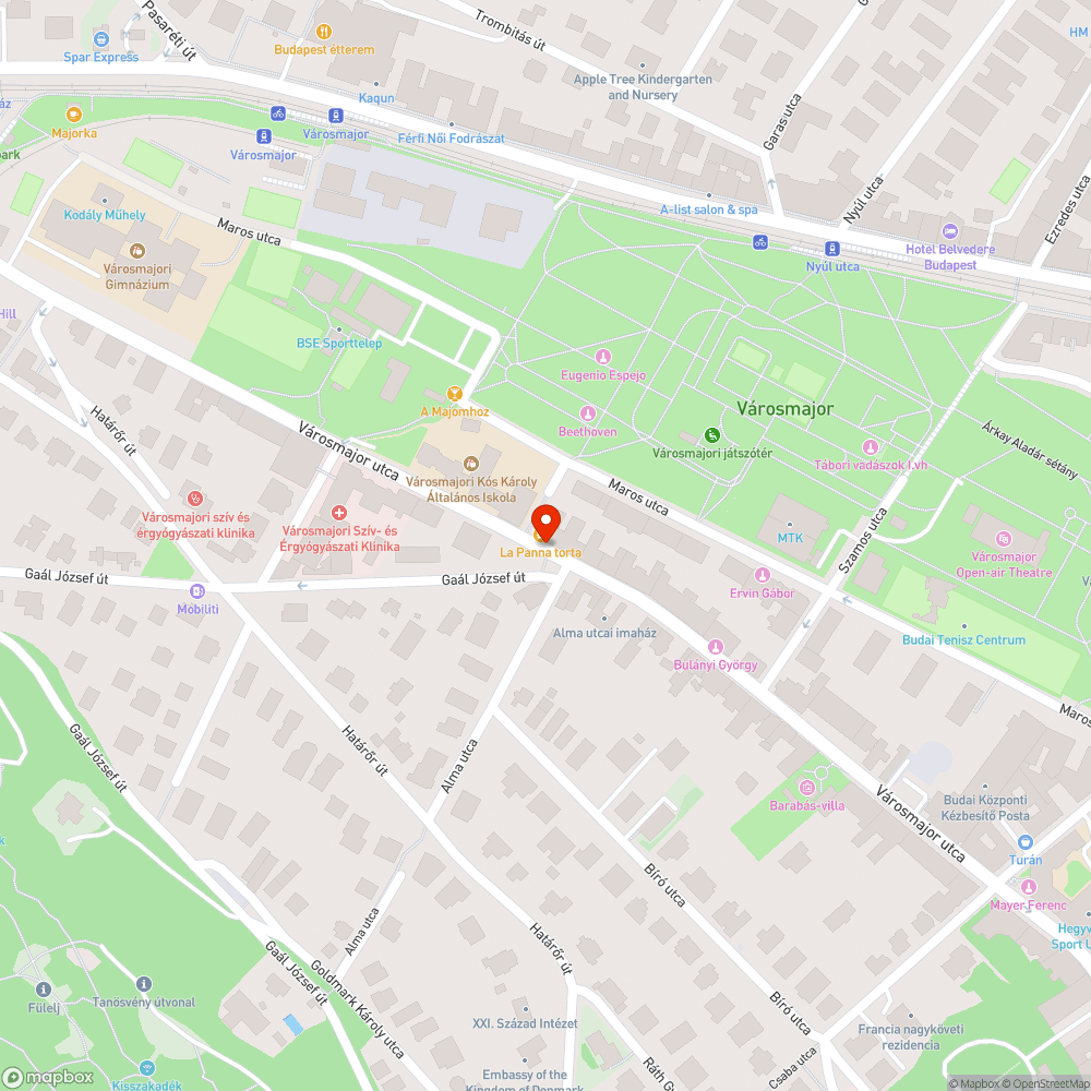 Elhagyott autó bejelentés helye