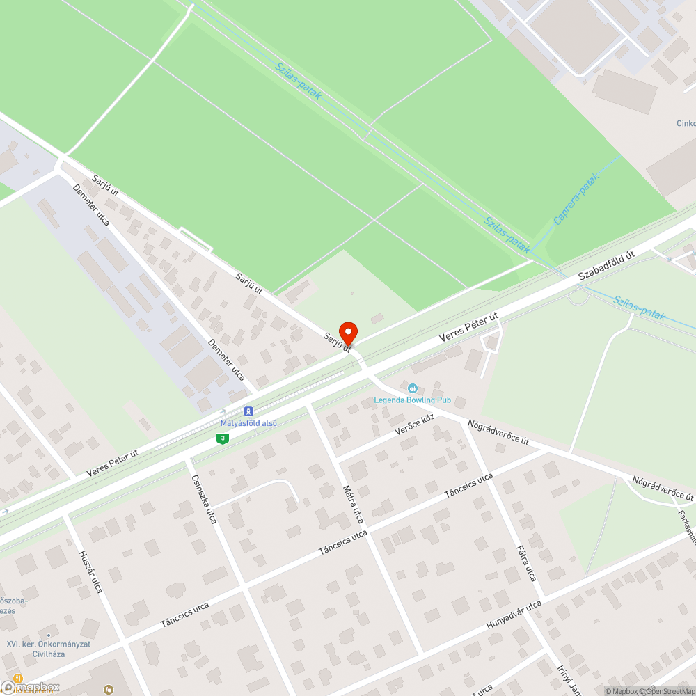 Kátyúk az úton bejelentés helye