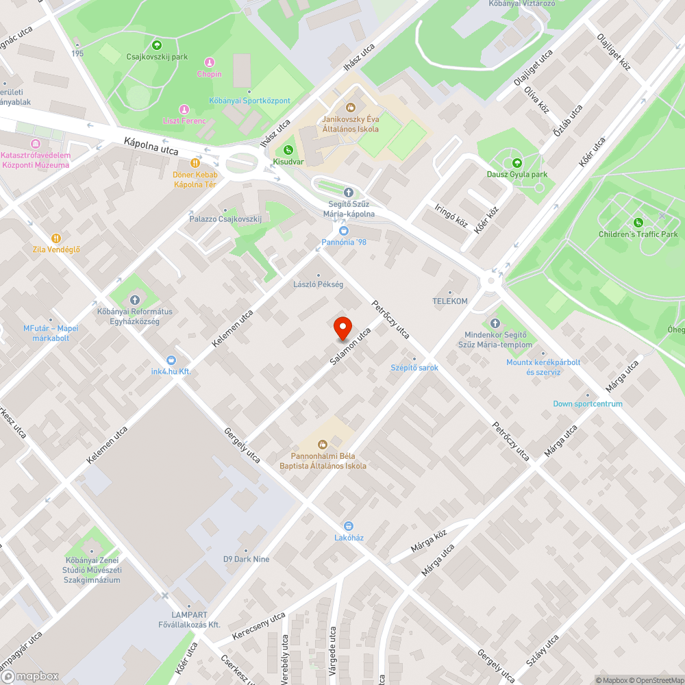 Járdán parkolás bejelentés helye