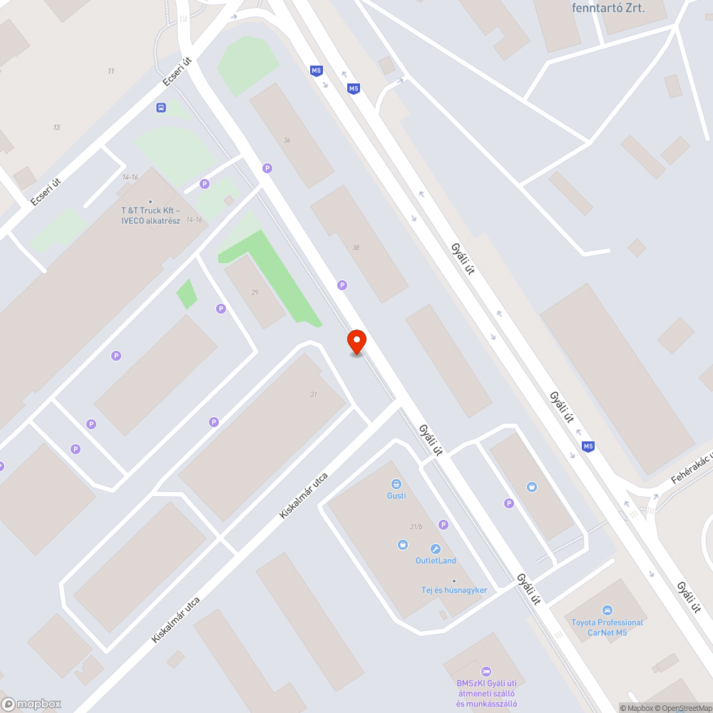 Kidőlt, összetört támfa - Gyáli út bejelentés helye