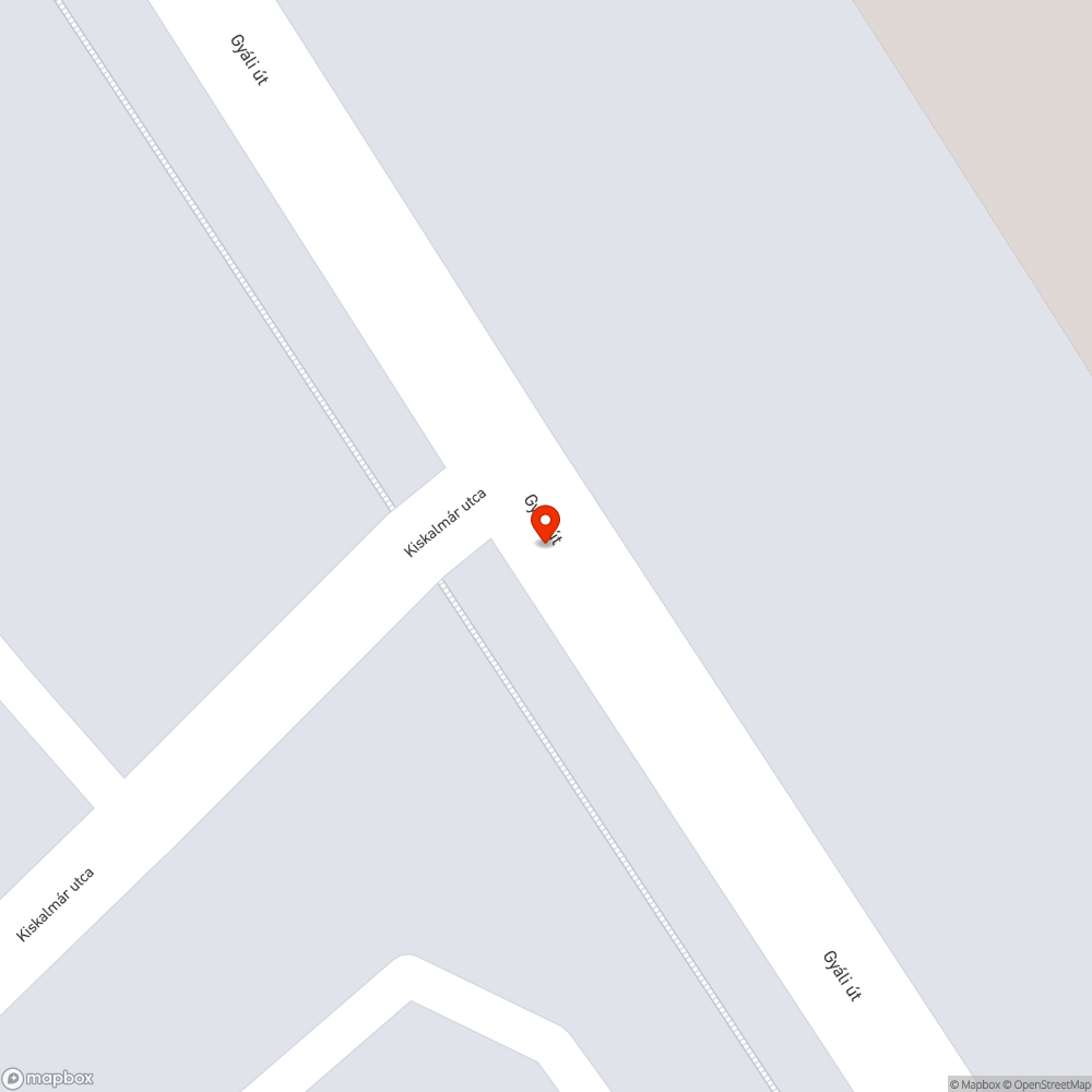 Kidöntött poller - Gyáli út#Kiskalmár utca bejelentés helye