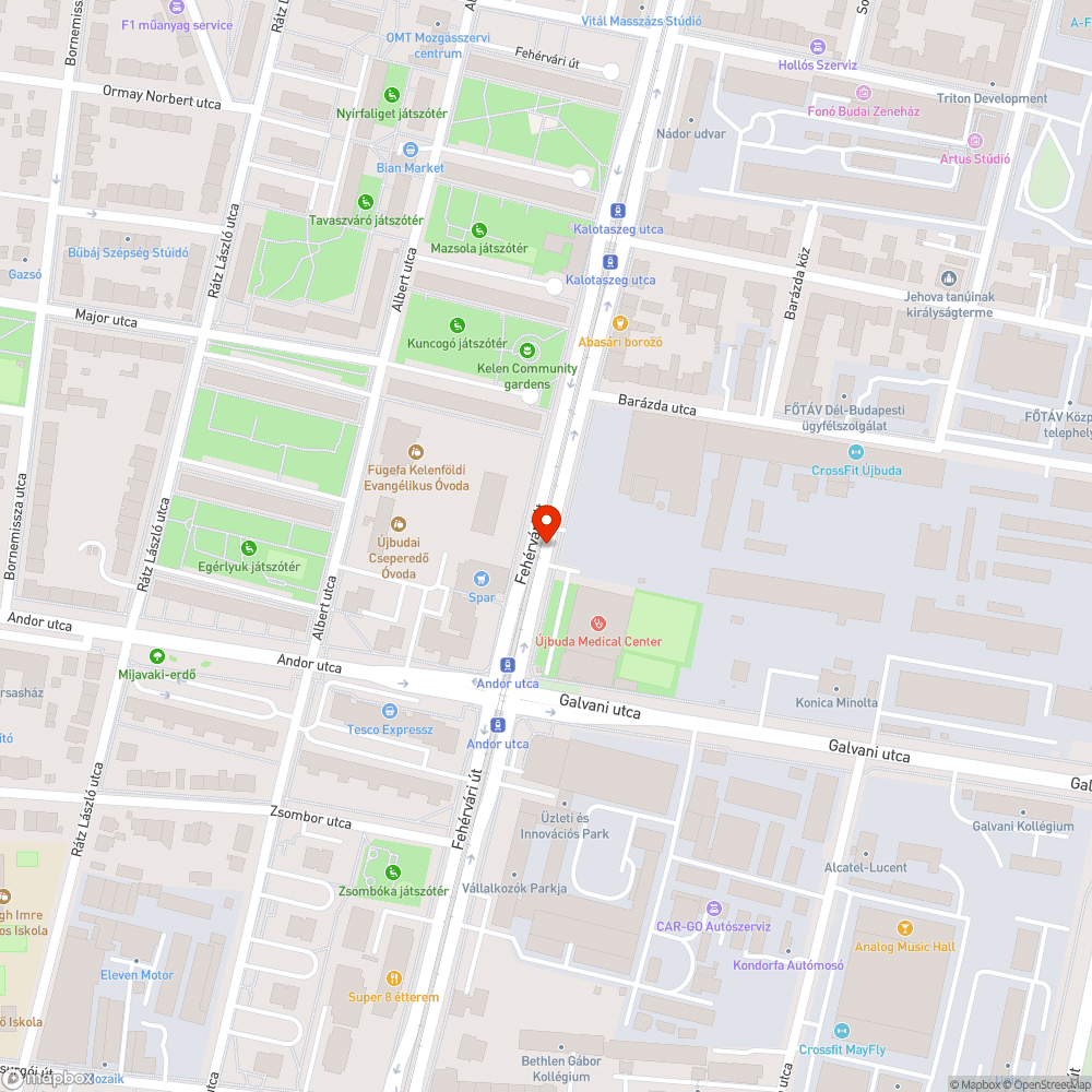 Zöldterületen parkolás, megállás bejelentés helye