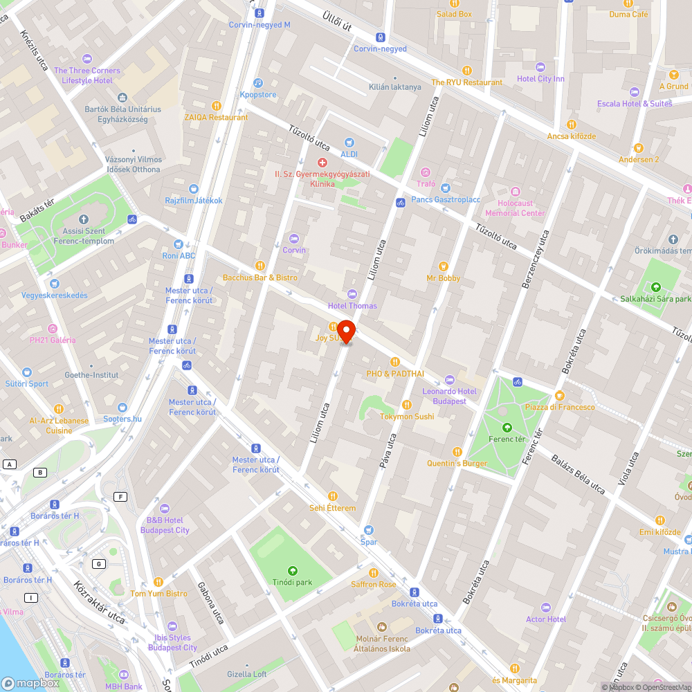 Elhagyott autó a Liliom utcában bejelentés helye