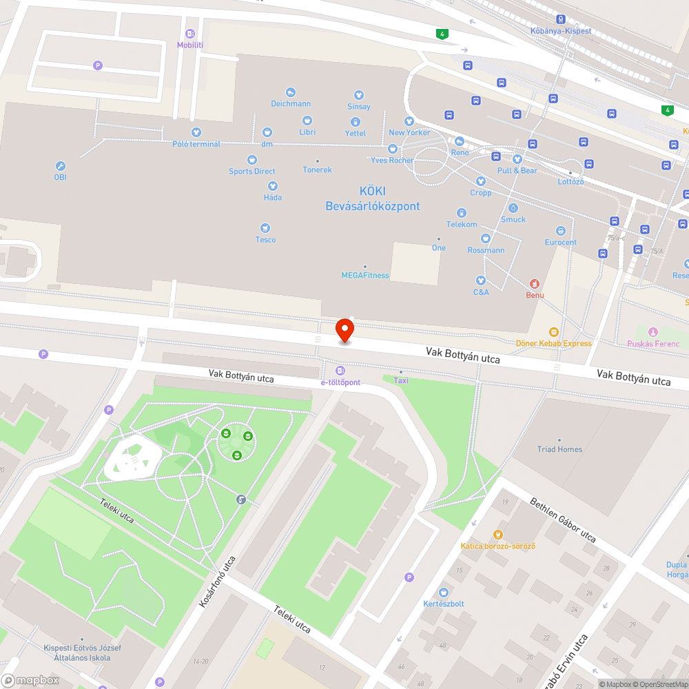 több zebra is lekopott a Köki buszállomáson bejelentés helye