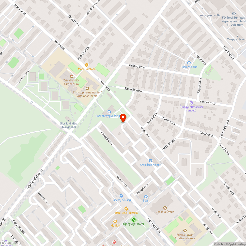 Megüresedett fém keret bejelentés helye