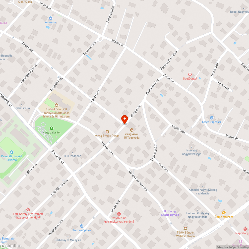 Virágárok utcai óvoda előtt nincs járda, a másik oldal használhatatlan bejelentés helye