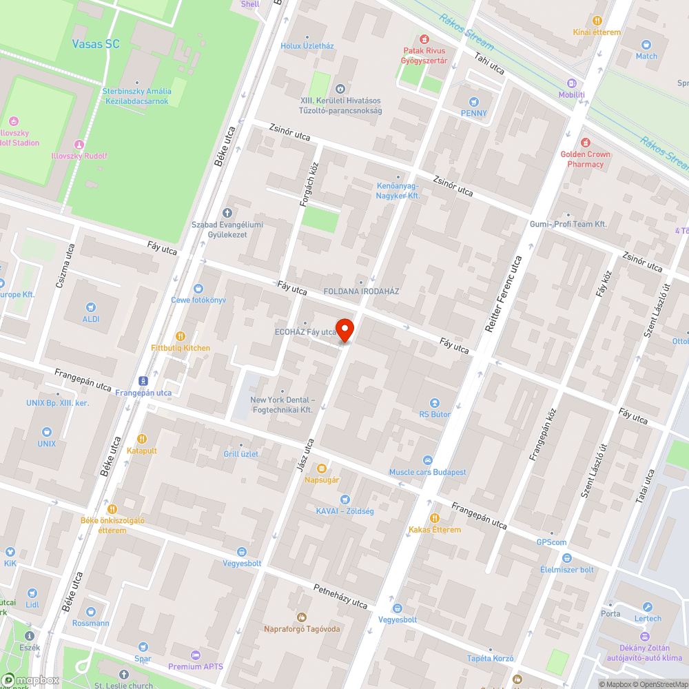 Sérült tábla Jász utca 77 bejelentés helye