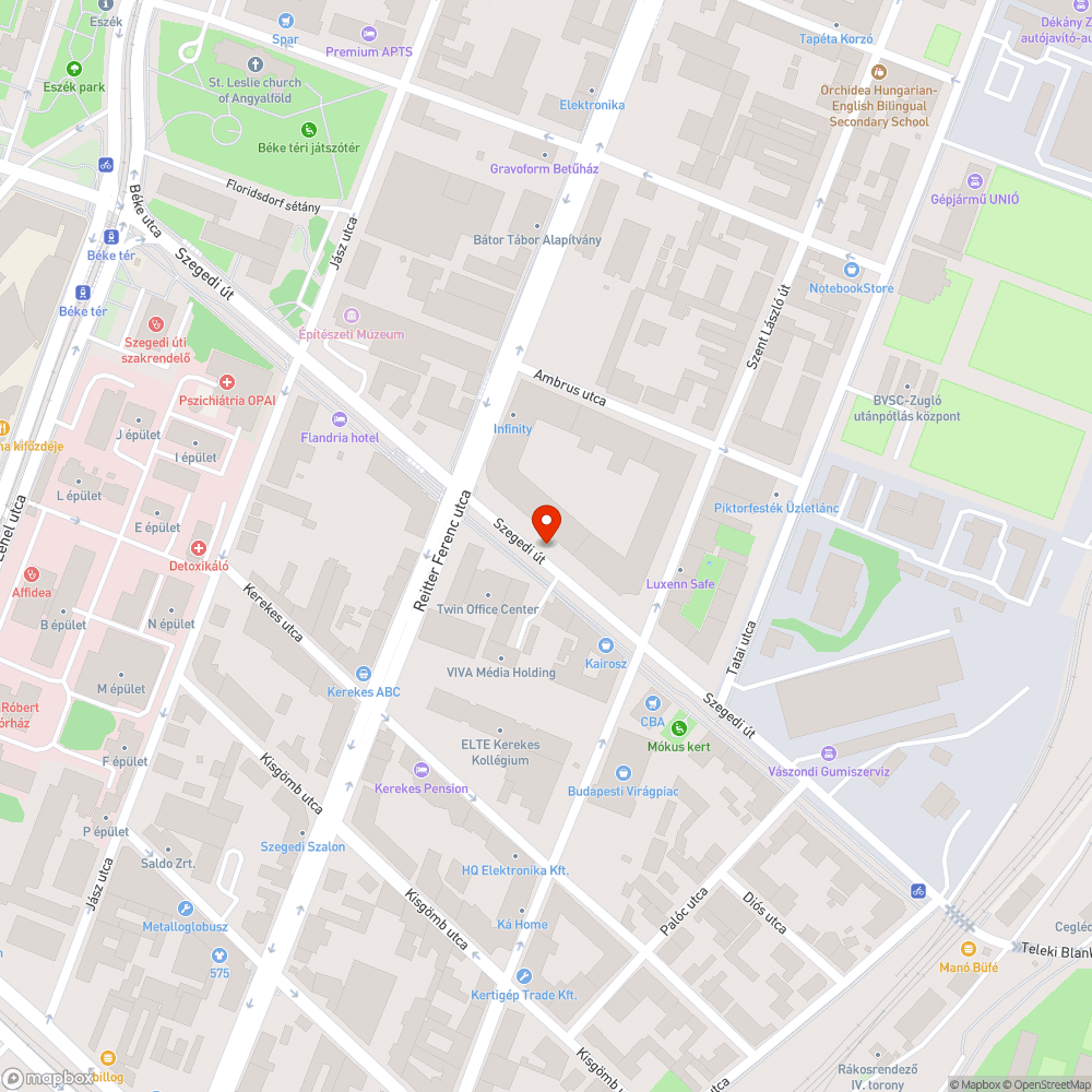 Macskaköves Szegedi út, XIII bejelentés helye