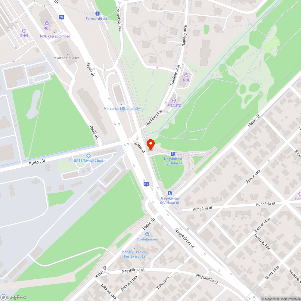 Közterület helyreállítása bejelentés helye