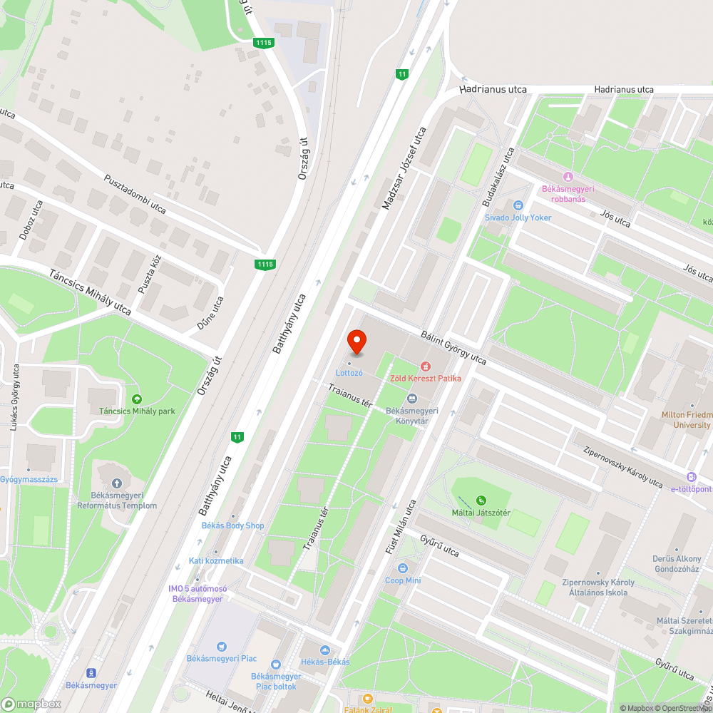 Közösségi tér Békásmegyer Zesco bejelentés helye