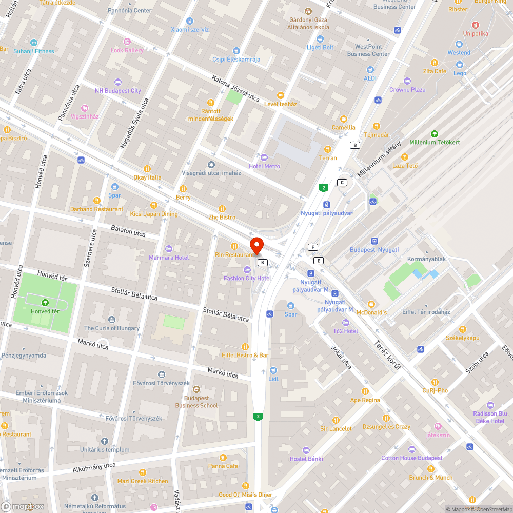 Elkorhadt :) járdaszegély bejelentés helye