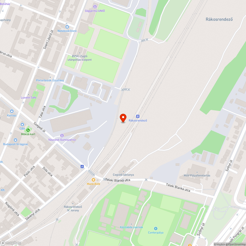 Rákosrend(etlen)ező bejelentés helye