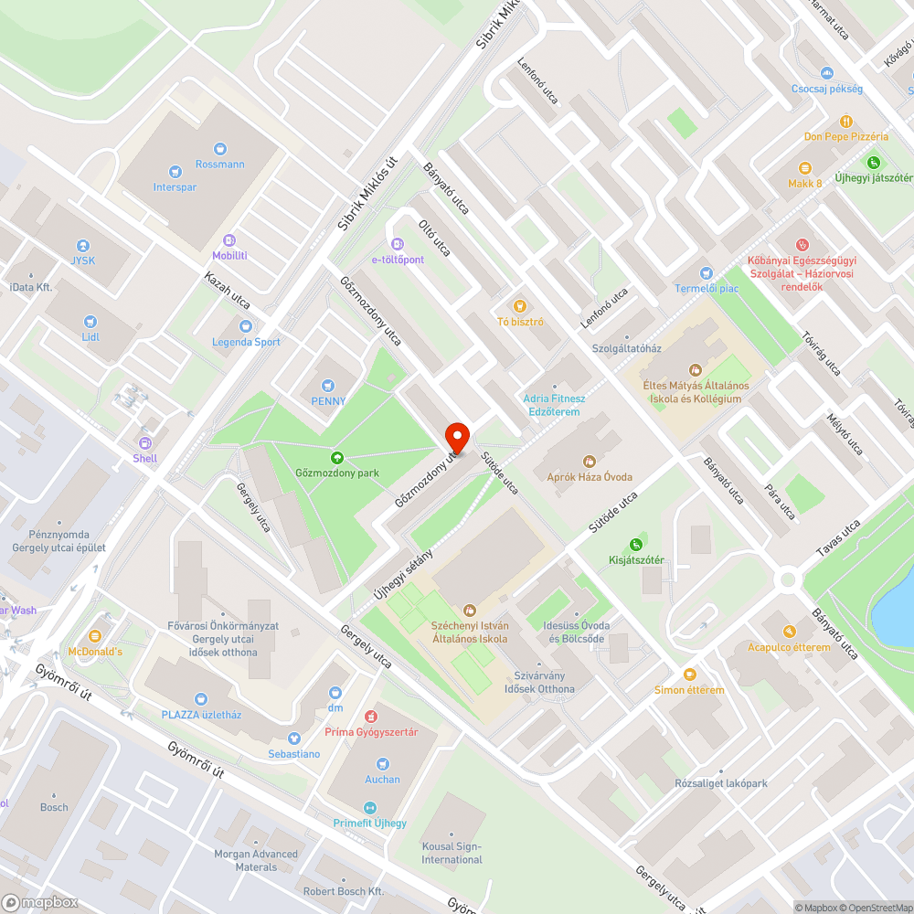 Rozsdás utcanévtábla bejelentés helye