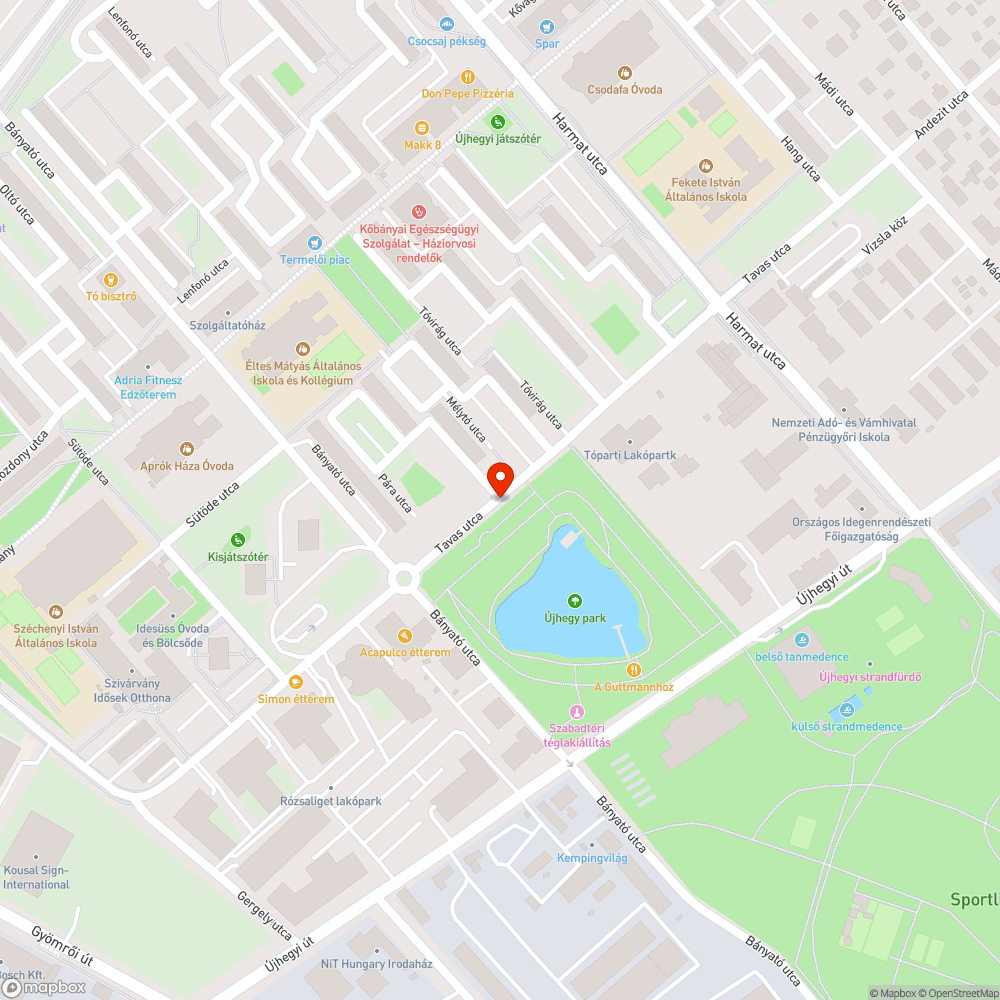 Lámpák állapota a Mély-tónál bejelentés helye