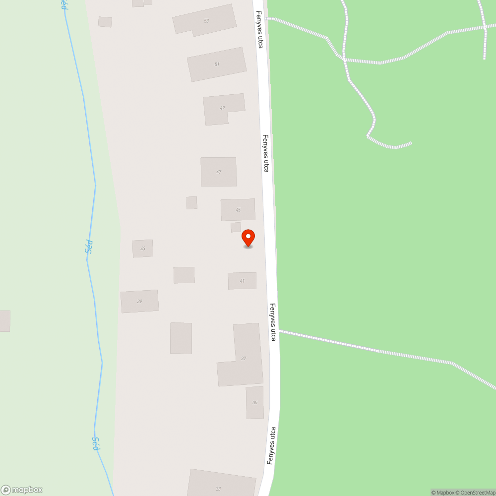 Murvával kitöltött mélyedések bejelentés helye