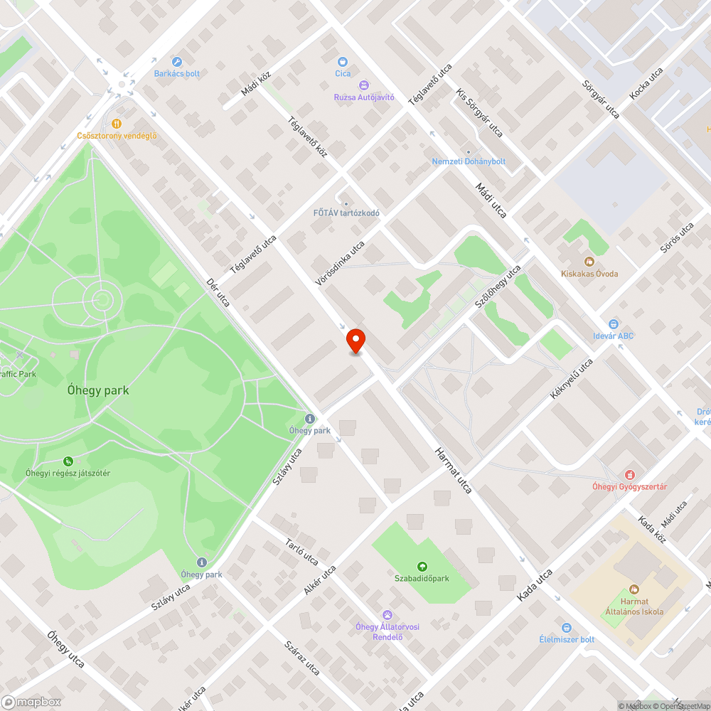 Csonka pad bejelentés helye