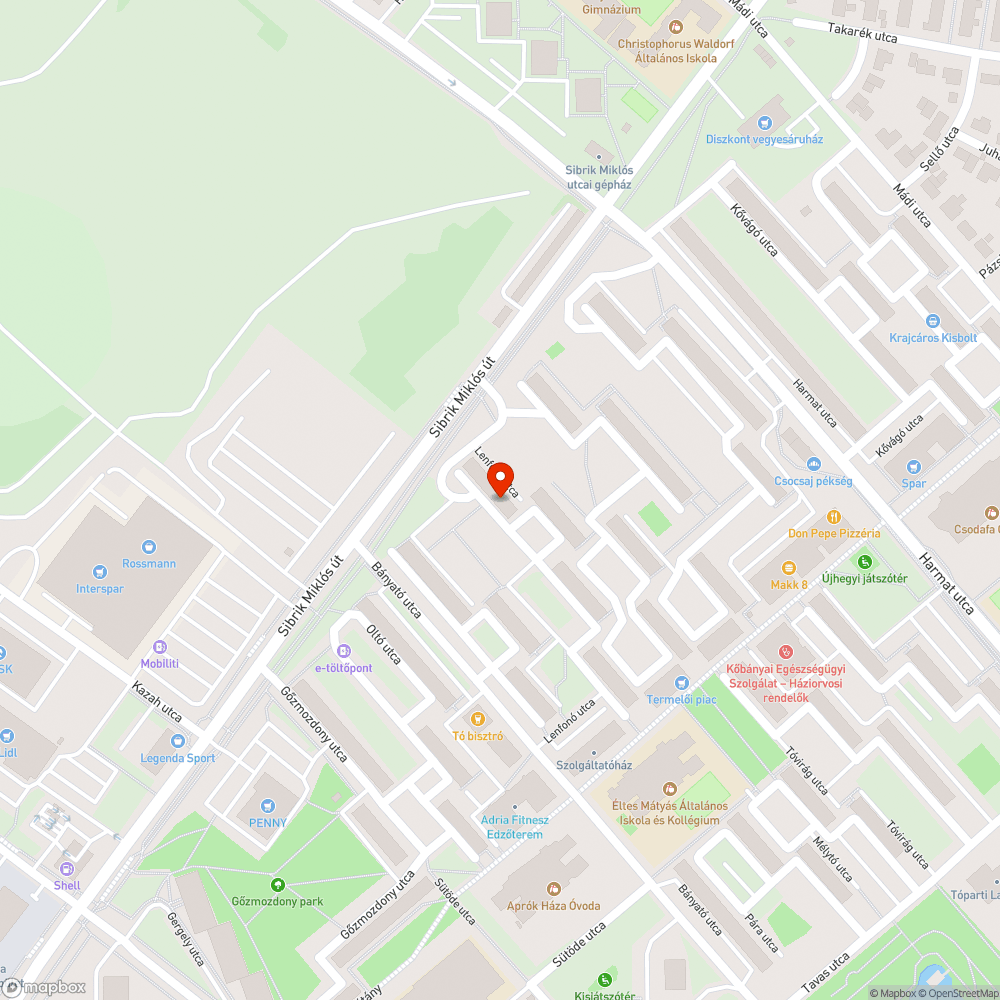 Hiányzó zárófedél - Lenfonó u. 4. bejelentés helye