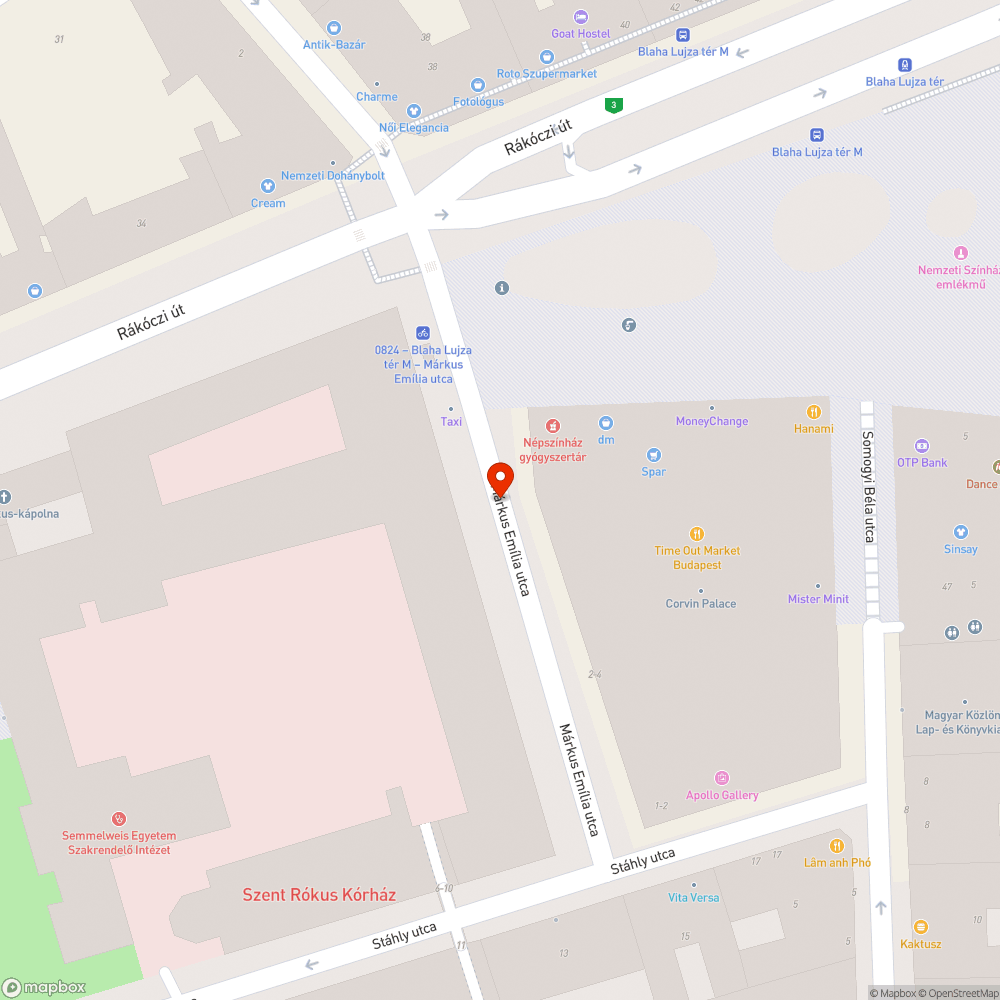 kátyú a Márkus Emília utcában bejelentés helye