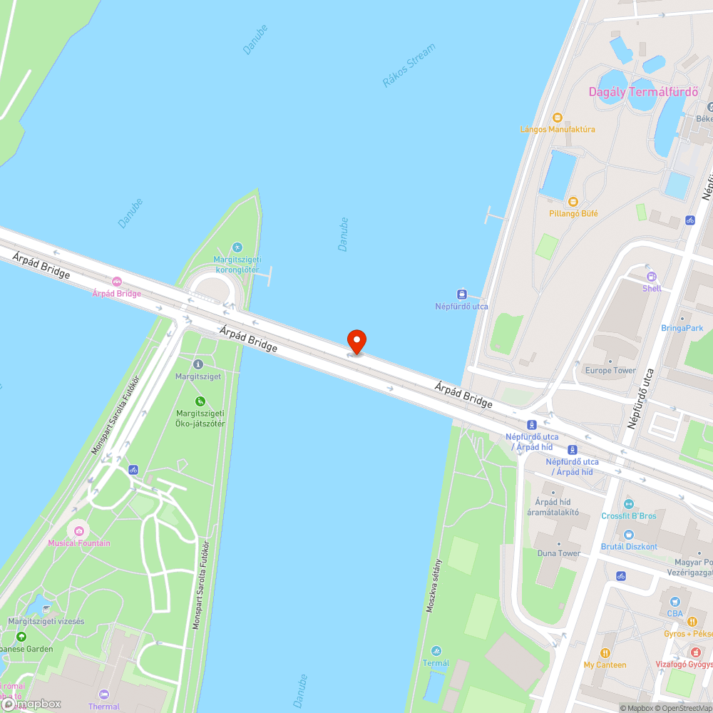 Lótrágya az Árpád hídon bejelentés helye