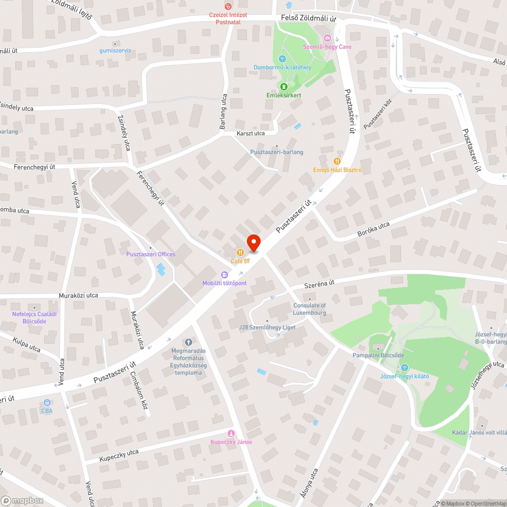 Üvegszilánkok a járdán bejelentés helye