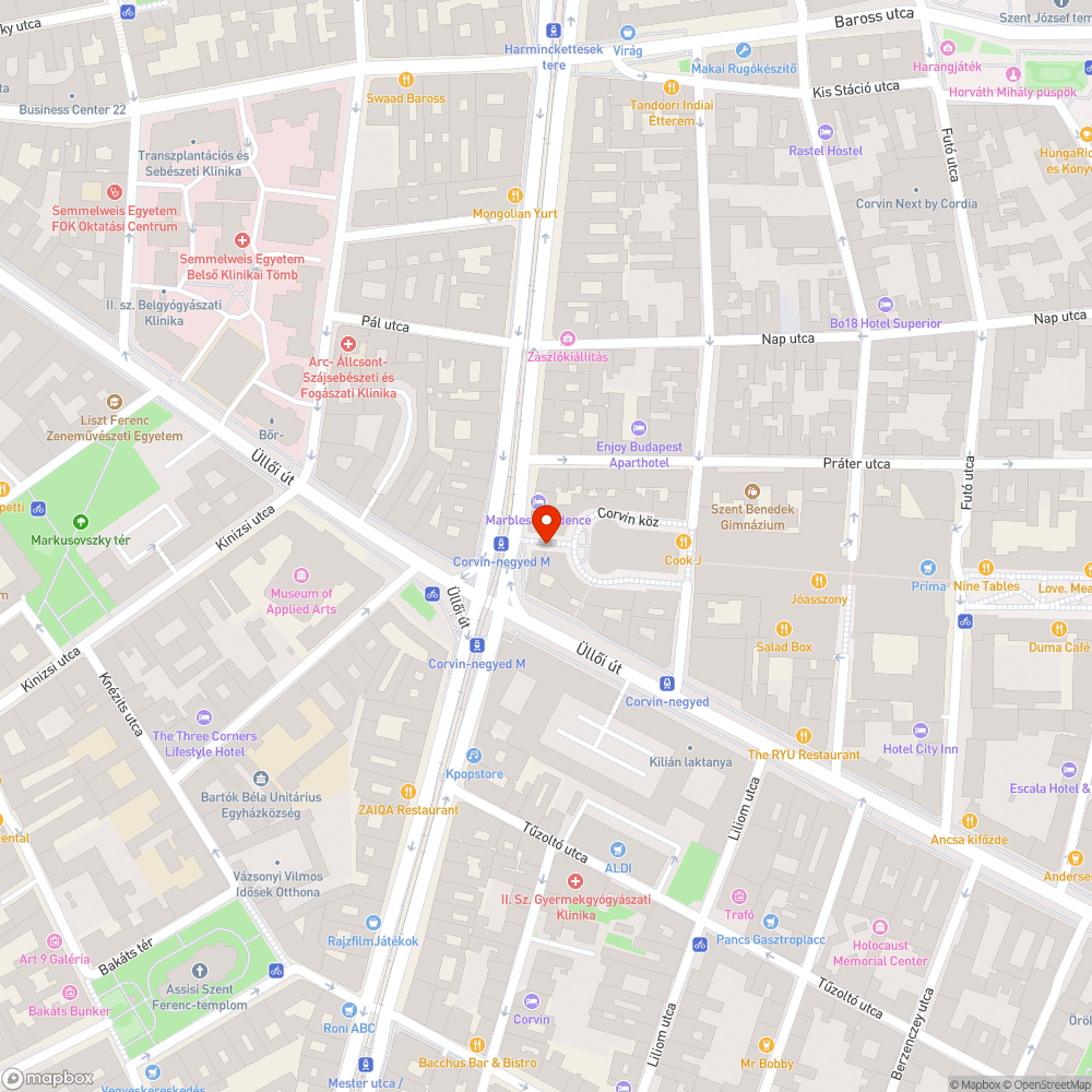 Járdahiba bejelentés helye