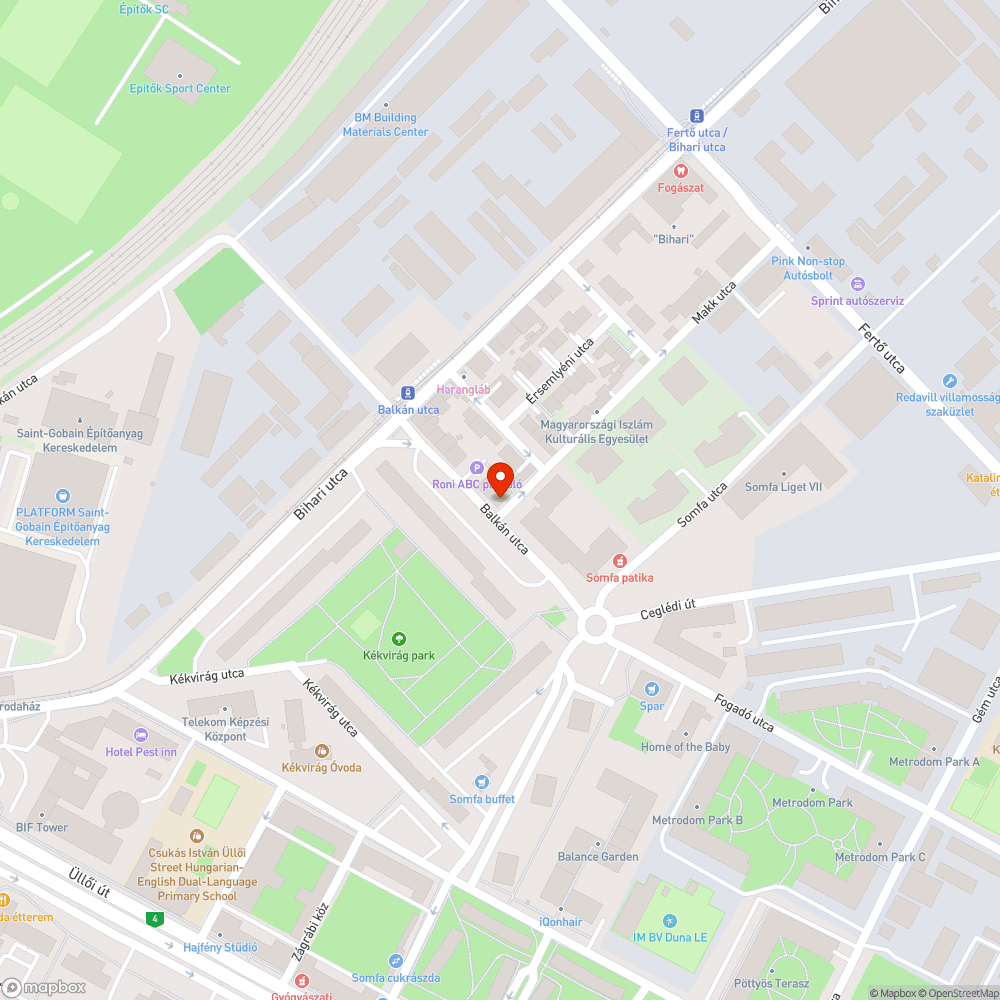 Világítás hiánya a X. kerület Makk 1. társasház előtt bejelentés helye