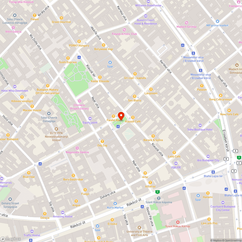 Wesselényi utcai "hajlítgatós játékkerítés" bejelentés helye