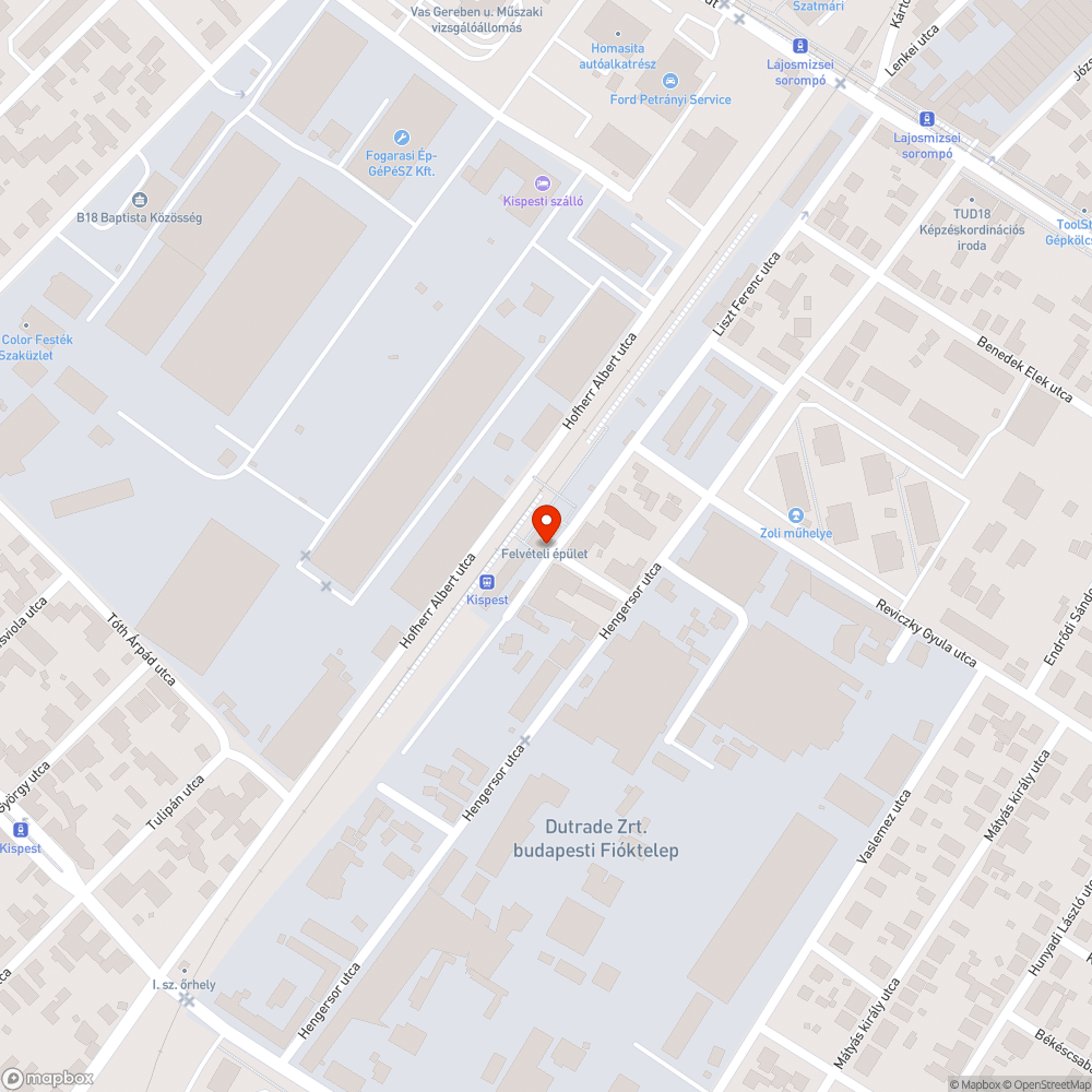 Vasútállomáshoz kapcsolódó parkoló elfoglalása bejelentés helye