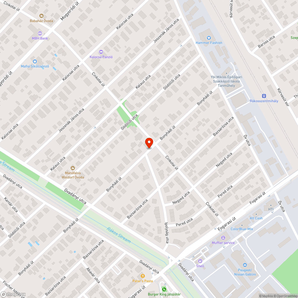 Megsüllyedt úttest a Bonyhádi úton bejelentés helye