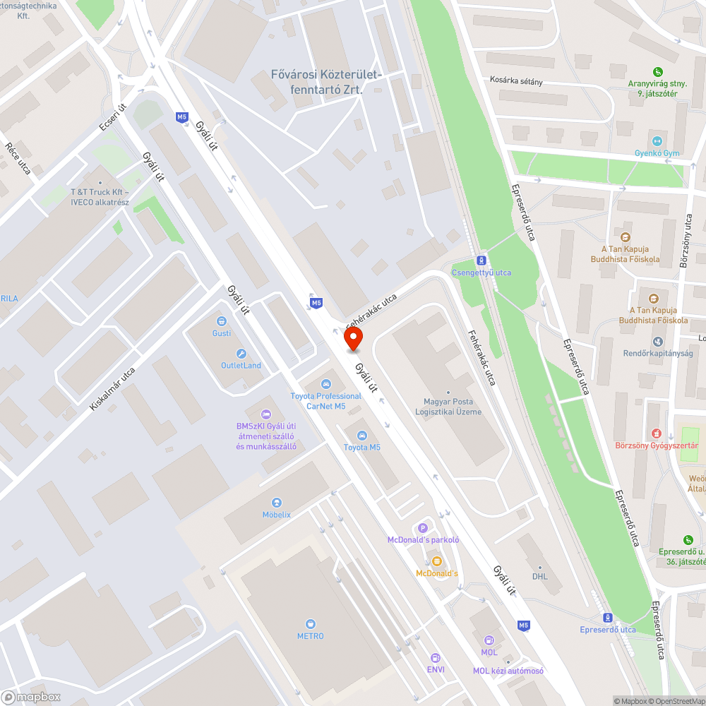 Akadály az átkeléskor bejelentés helye